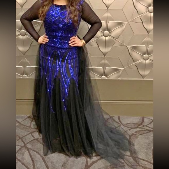 Blue/Black dress NEED GONE ASAP - Picture 1 of 1